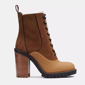 Coach | Haven Suede Block-Heel Boots